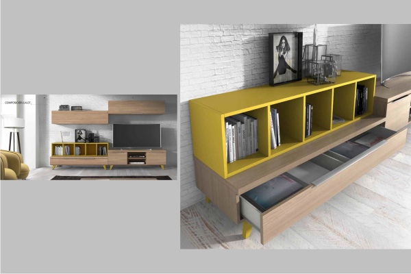 mueble modular moderno salon tienda