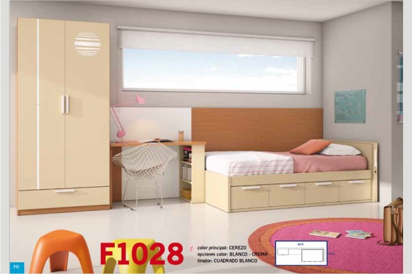 Dormitorio infantil con cama modular - Tocamadera