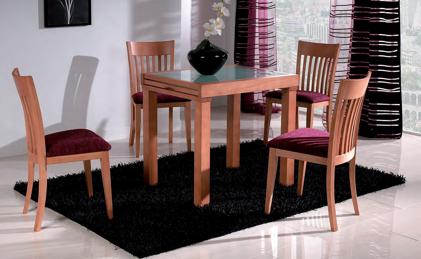 Mesa de comedor extensible madera - Muebles Adama Tienda de muebles en