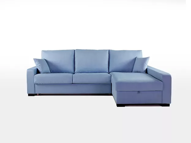 Sofá cama colchón 1,40 cm. + módulo chaiselongue de 80 cm. + 1 brazo largo de 17 cm.
