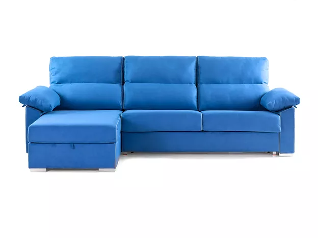 Sofá cama colchón 1,40 cm. + módulo chaiselongue de 80 cm.
