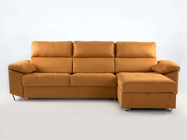 Sofá cama colchón 1,40 cm. + módulo chaiselongue 80 cm.